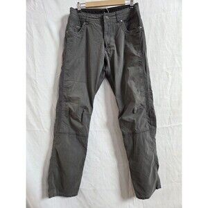 Kuhl Pants Mens 33x34 FIT Gray Radikl Outdoor Hiking Stretch Climbing